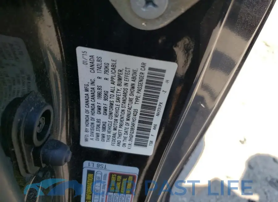 2HGFG3B54FH514035# 12
