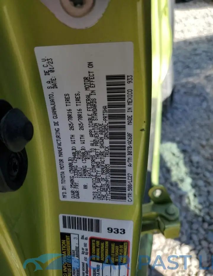 3TYCZ5AN7PT130055# 13