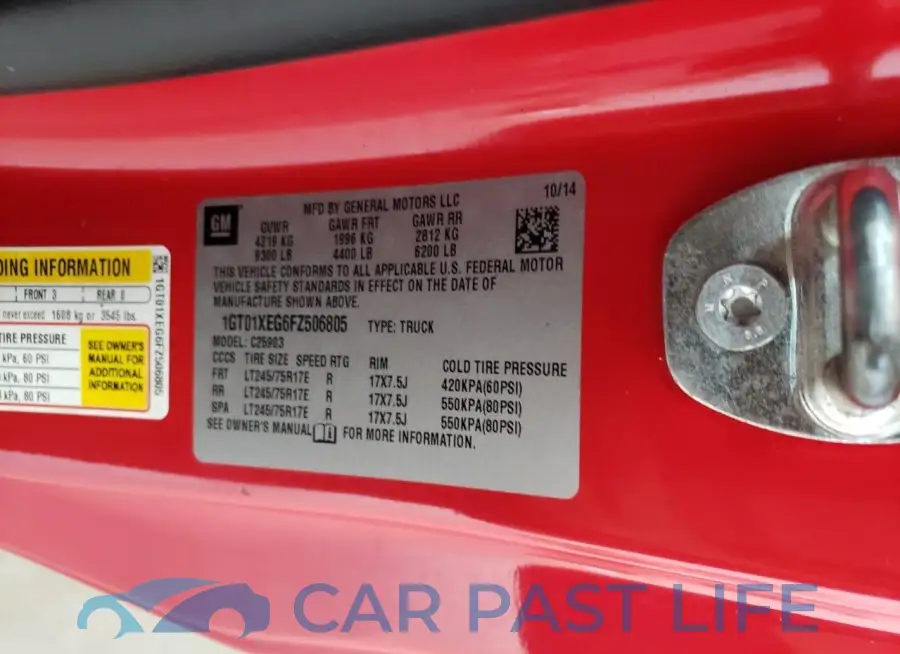 1GT01XEG6FZ506805# 12