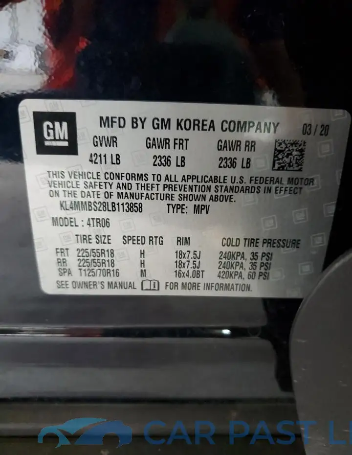 KL4MMBS28LB113858# 12