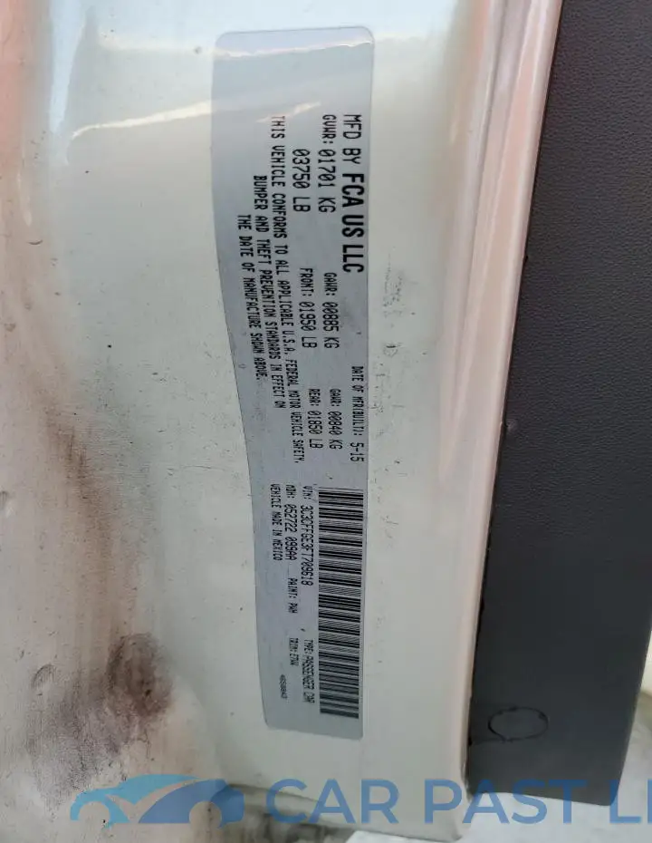 3C3CFFGE3FT709618# 12