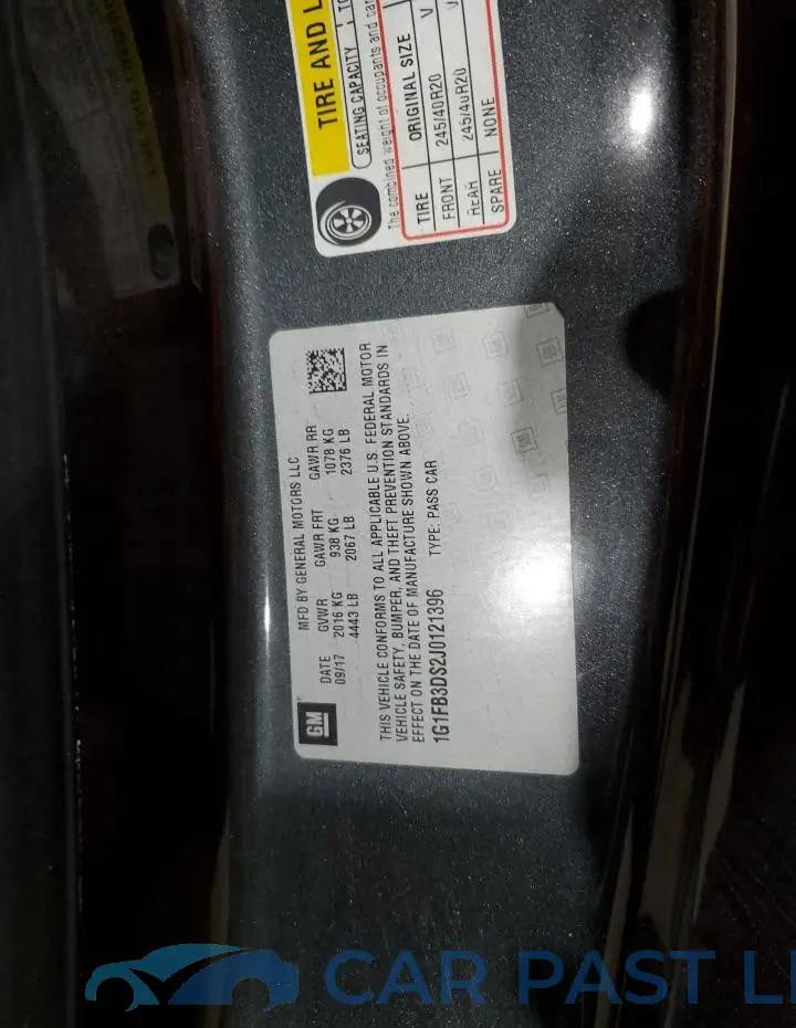 1G1FB3DS2J0121396# 12
