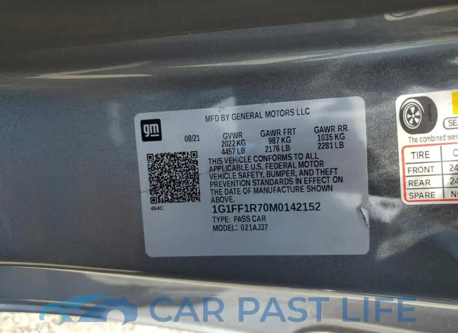1G1FF1R70M0142152# 12