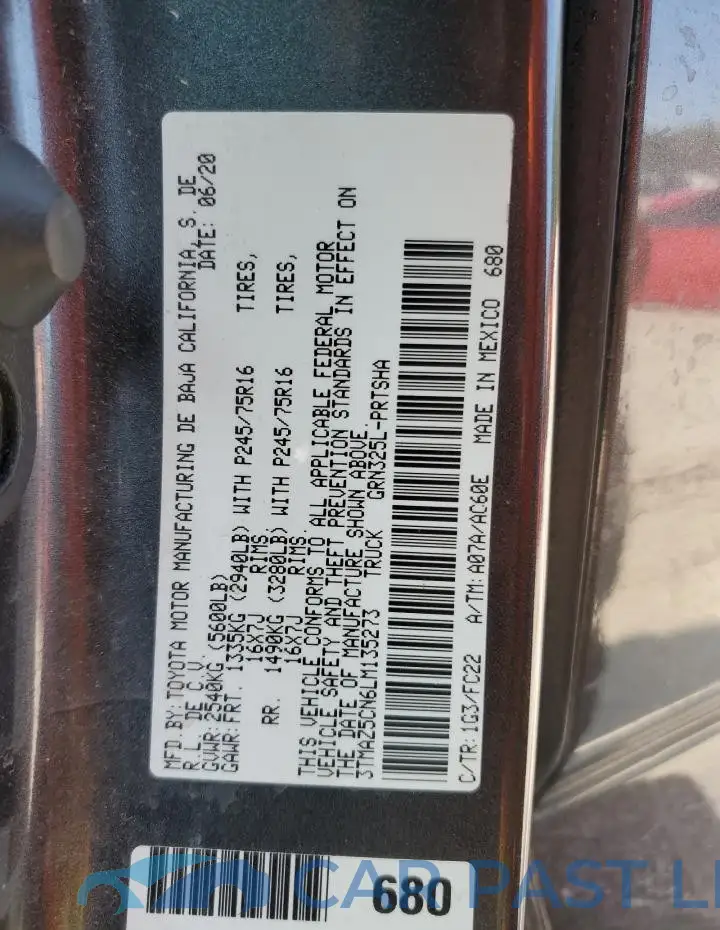 3TMAZ5CN6LM135273# 13