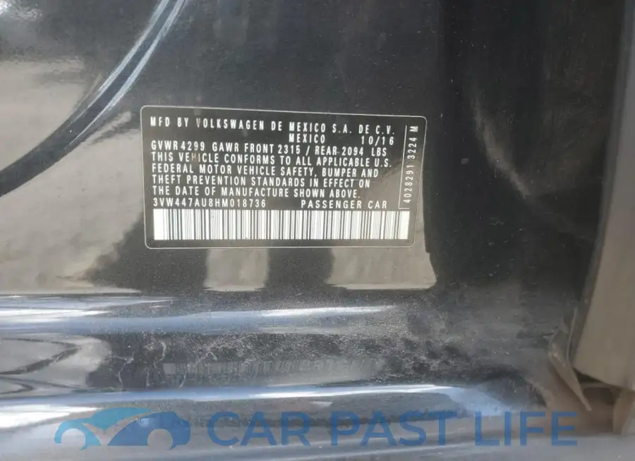 3VW447AU8HM018736# 13