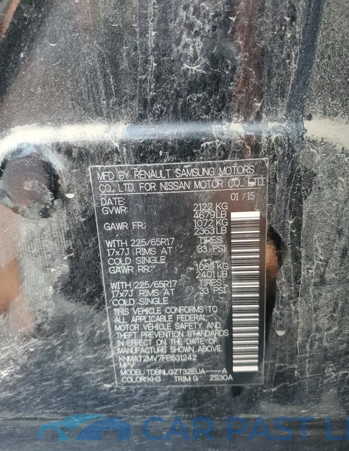 KNMAT2MV7FP531242# 13