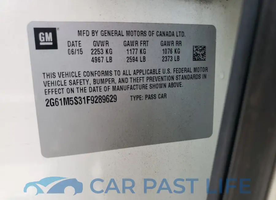 2G61M5S31F9289629# 12