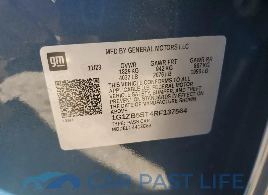 1G1ZB5ST4RF137564# 13