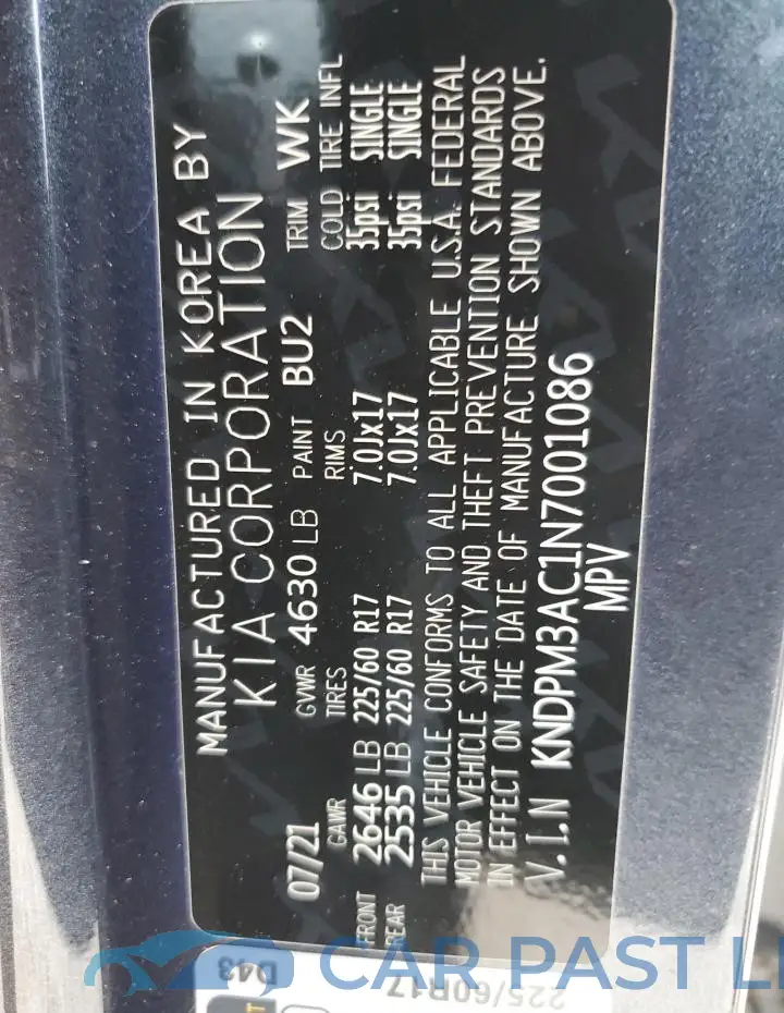 KNDPM3AC1N7001086# 13