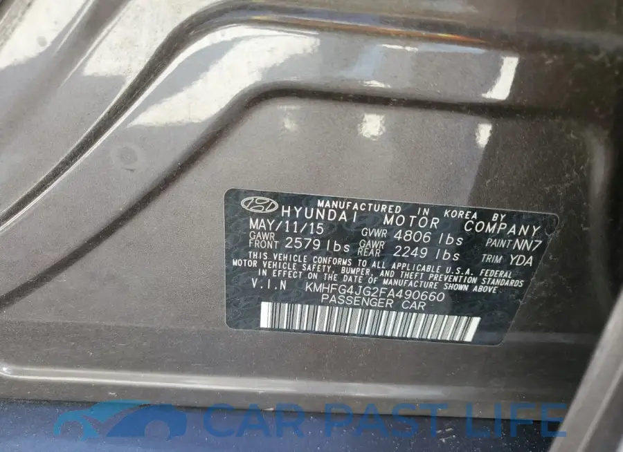 KMHFG4JG2FA490660# 12