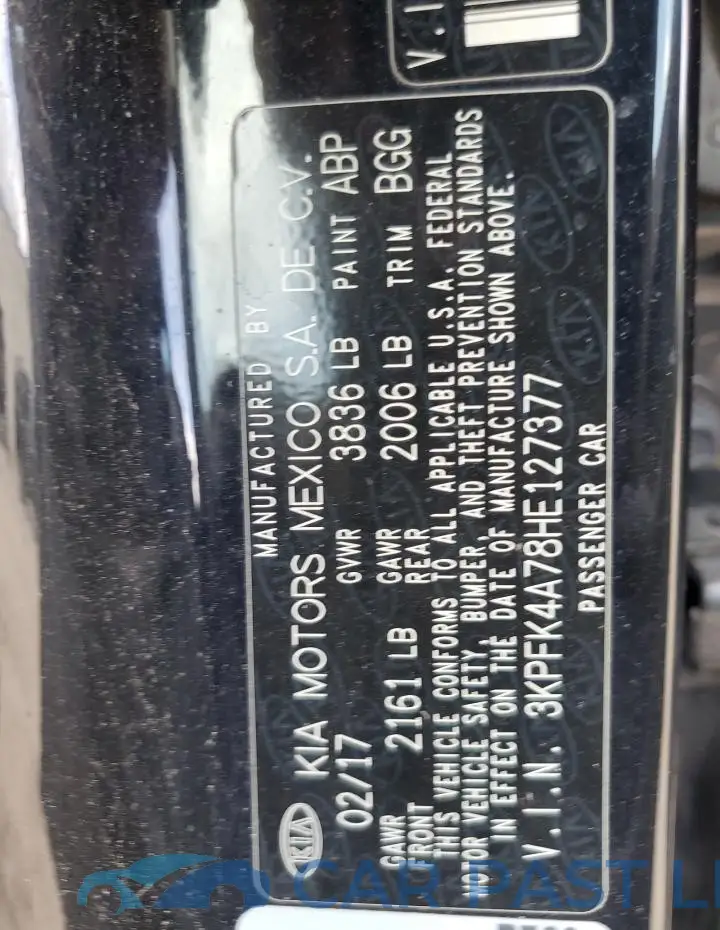 3KPFK4A78HE127377# 12
