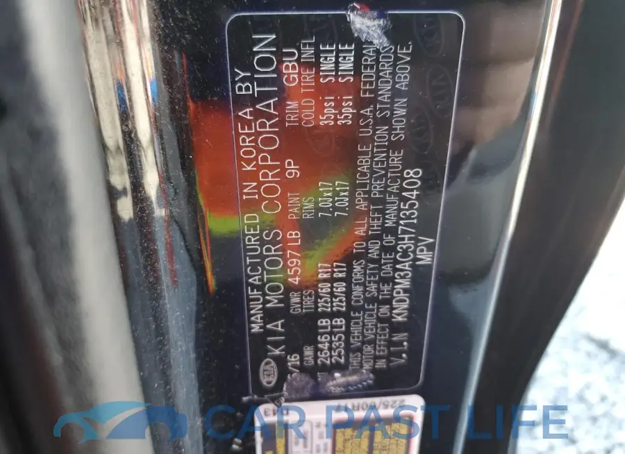 KNDPM3AC3H7135408# 13