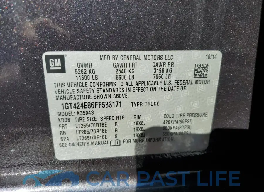 1GT424E86FF533171# 12