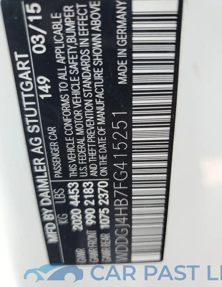 WDDGJ4HB7FG415251# 12