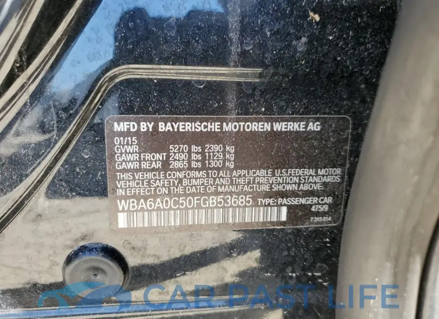 WBA6A0C50FGB53685# 13
