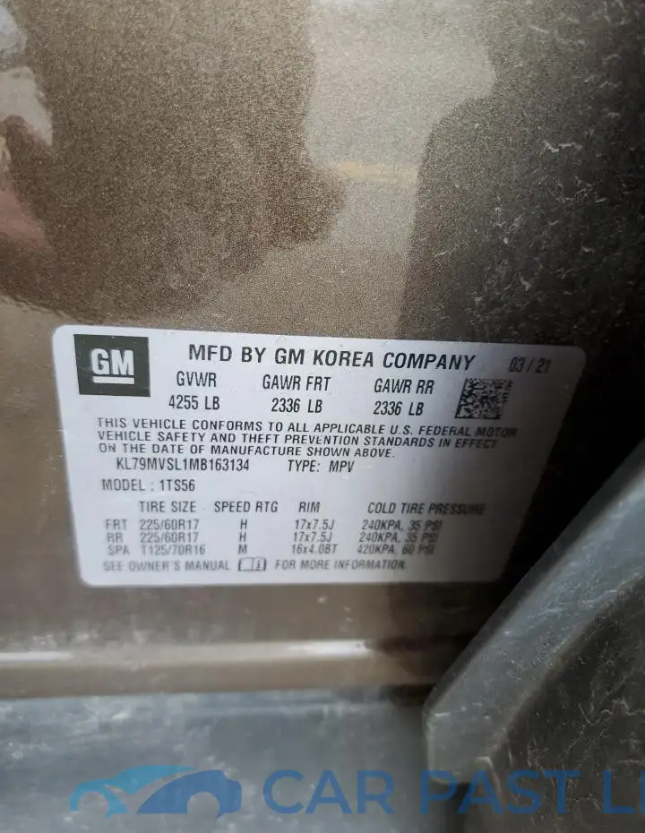 KL79MVSL1MB163134# 13