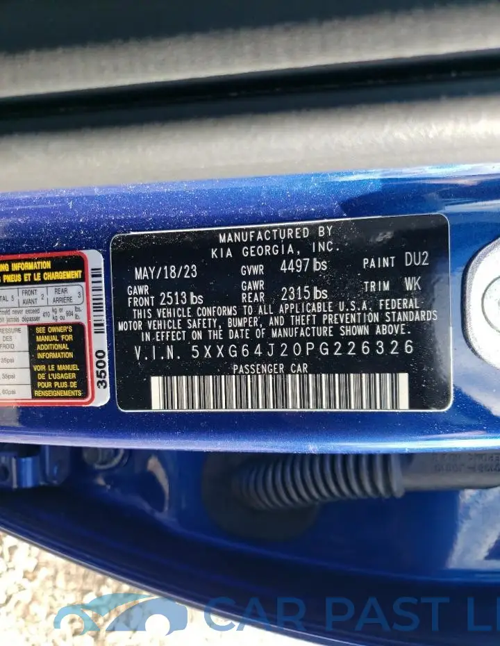 5XXG64J20PG226326# 12