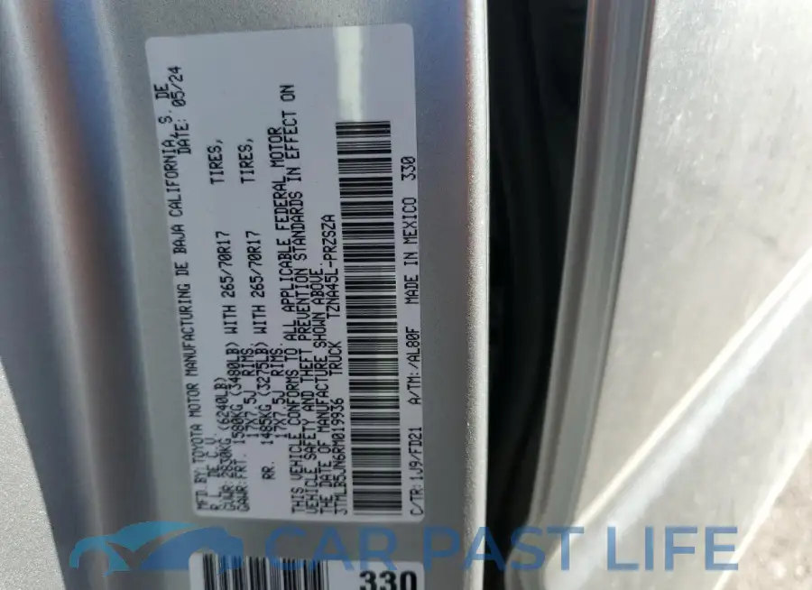 3TMLB5JN6RM019936# 13