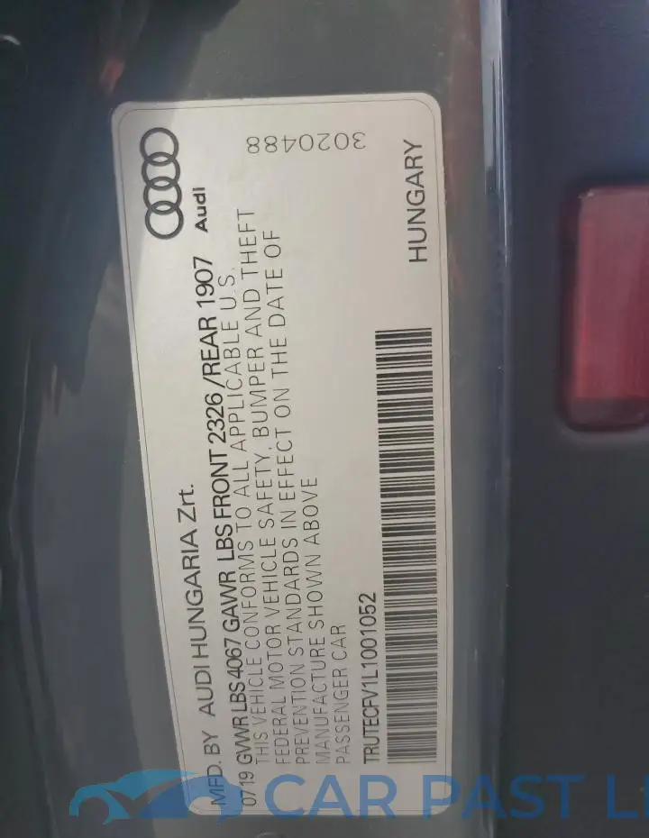 TRUTECFV1L1001052# 13