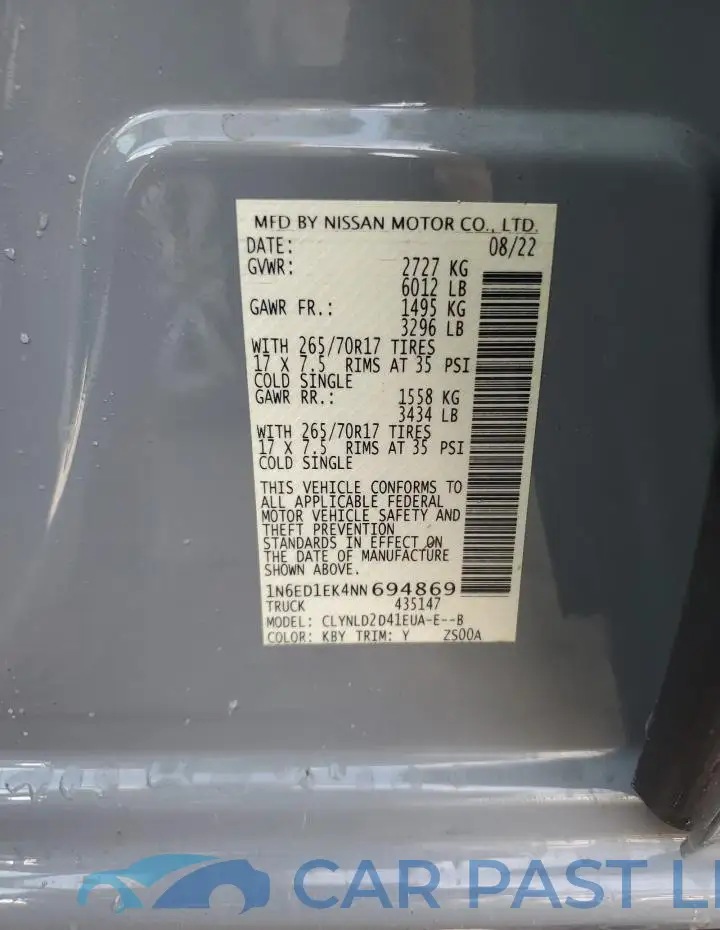 1N6ED1EK4NN694869# 13