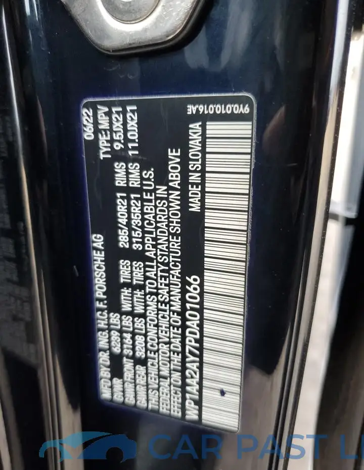 WP1AA2AY7PDA01066# 14