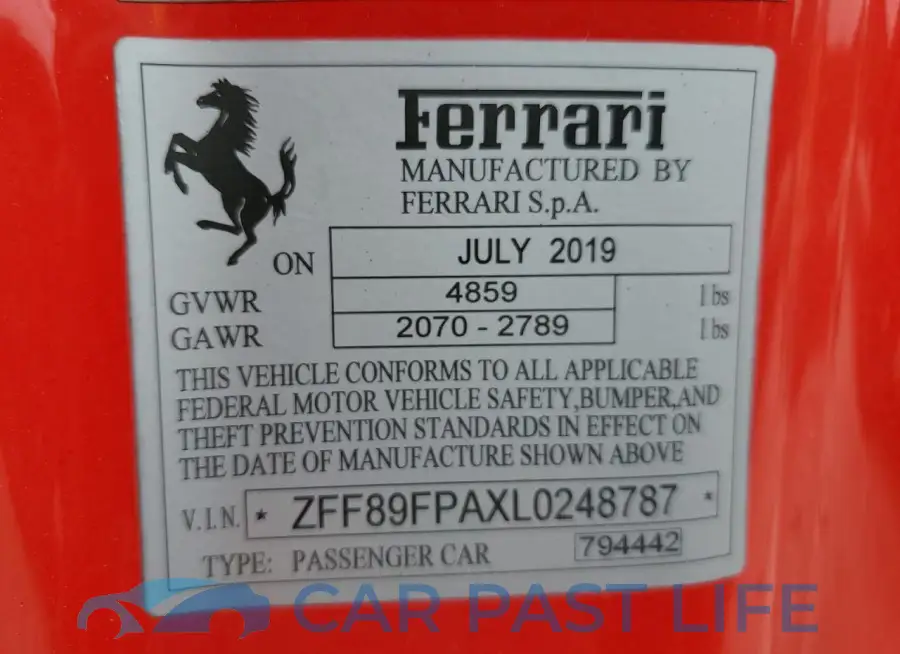 ZFF89FPAXL0248787# 13