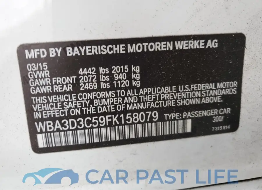 WBA3D3C59FK158079# 12