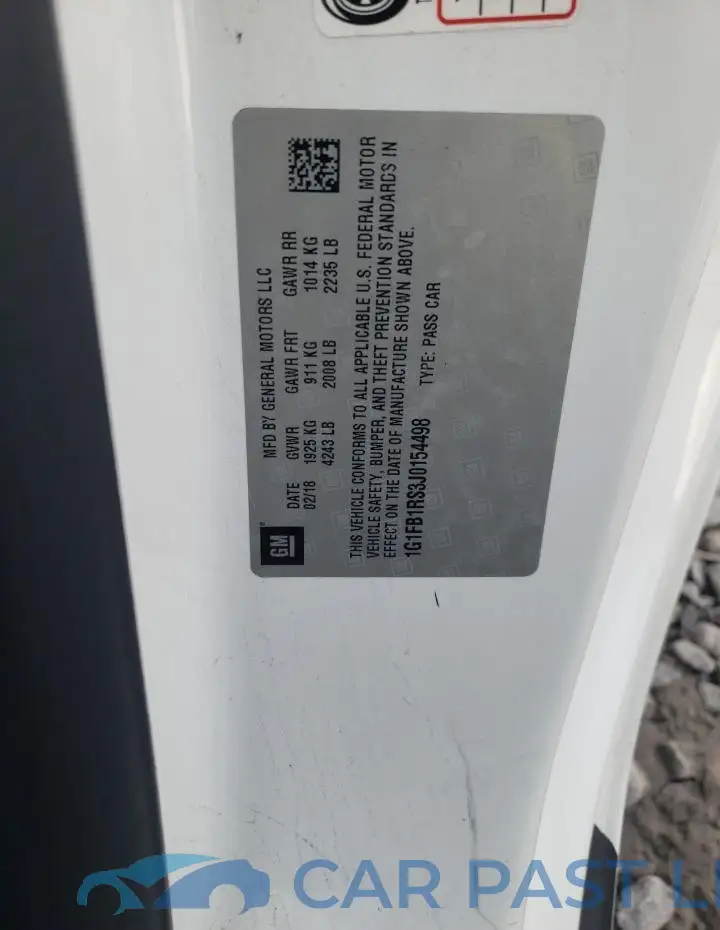 1G1FB1RS3J0154498# 12