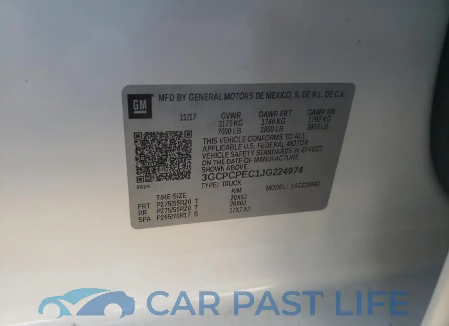 3GCPCPEC1JG224974# 14
