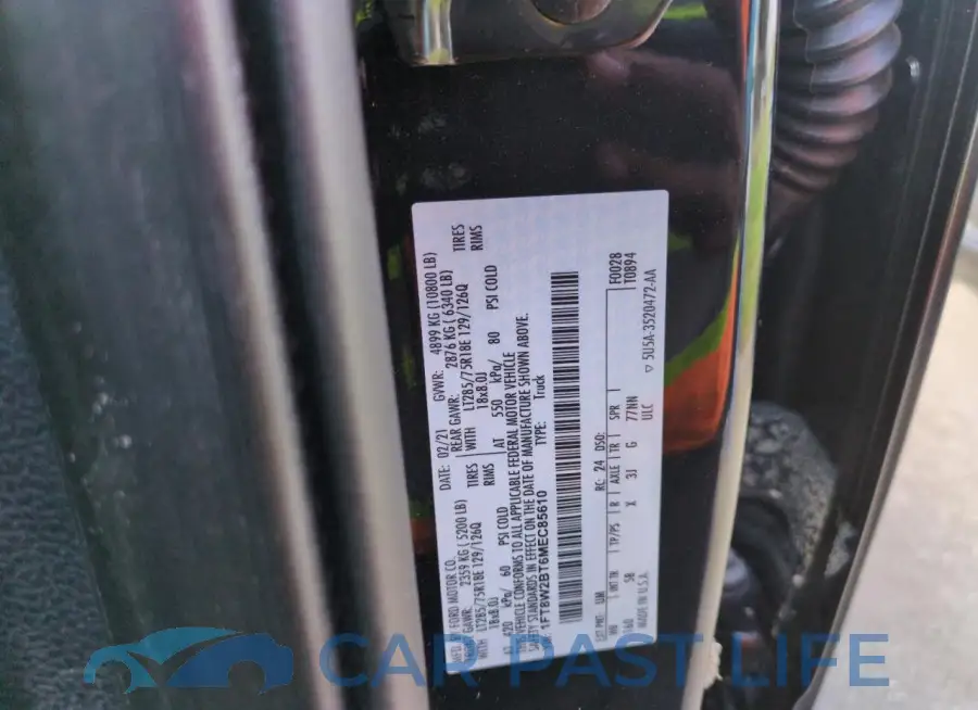 1FT8W2BT6MEC85610# 13