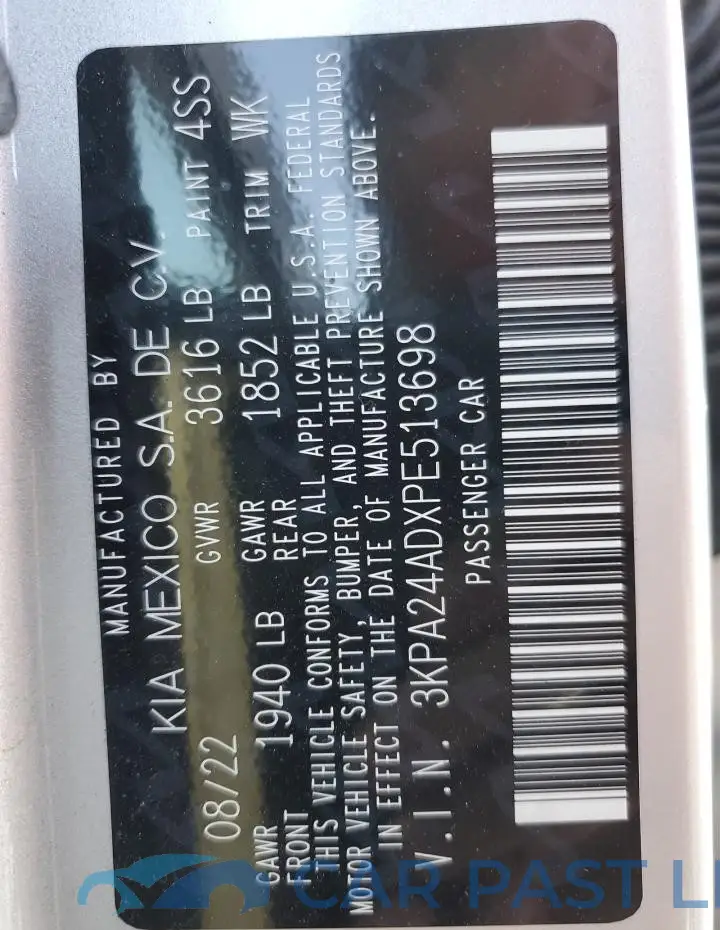 3KPA24ADXPE513698# 13