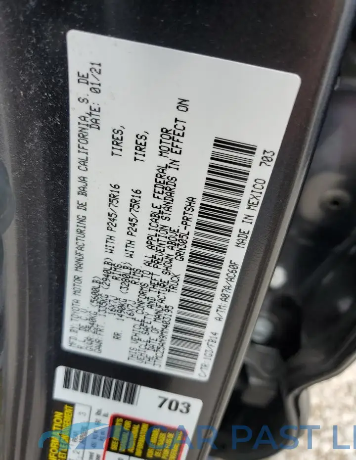 3TMCZ5AN9MM403195# 12