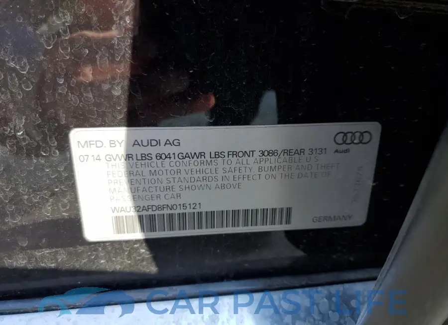 WAU32AFD8FN015121# 12