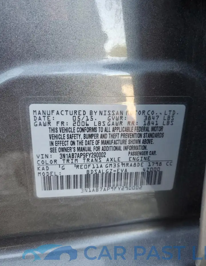 3N1AB7AP9FY290002# 12