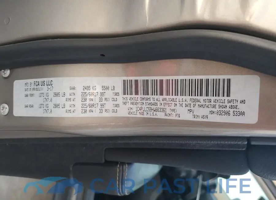 1C4PJLCS9HW663361# 14