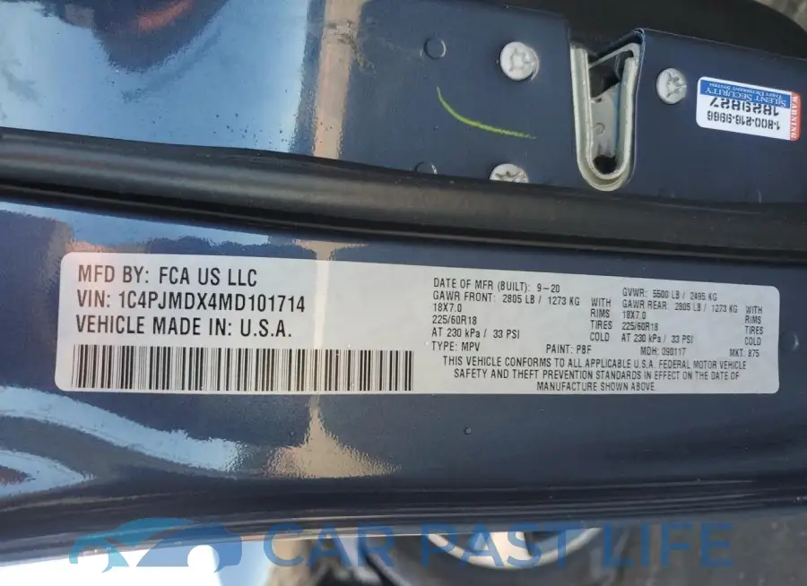 1C4PJMDX4MD101714# 14