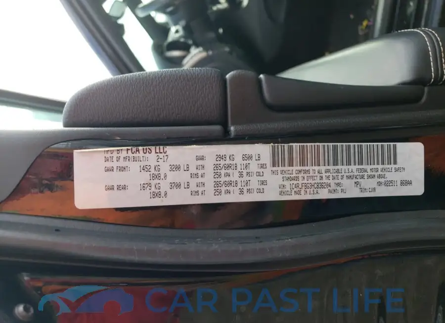 1C4RJFBG3HC836204# 13