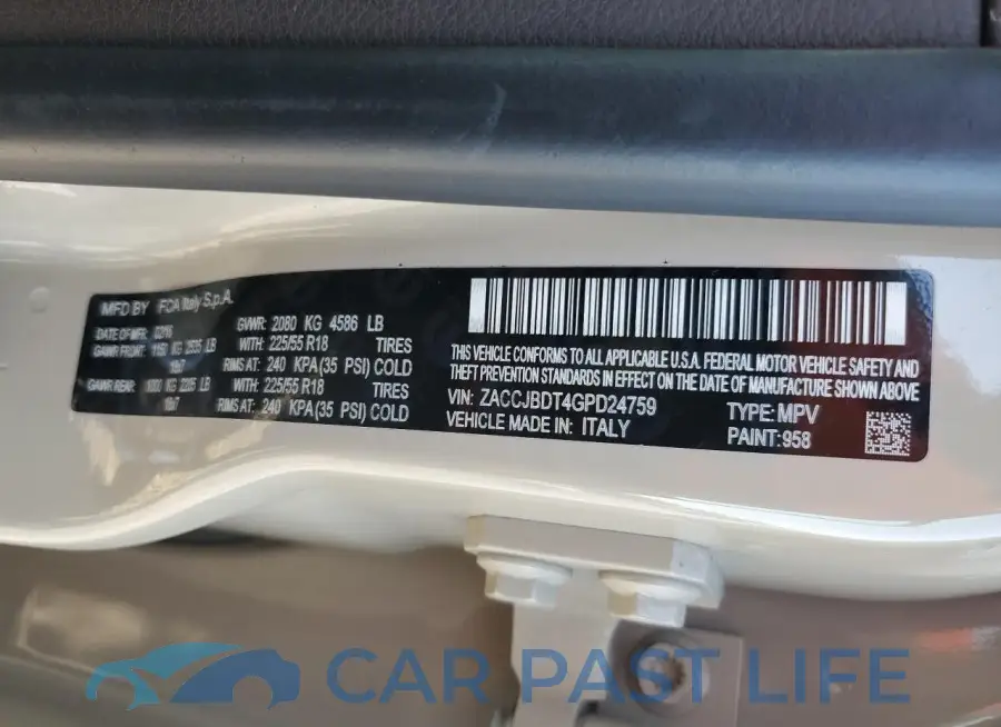 ZACCJBDT4GPD24759# 13