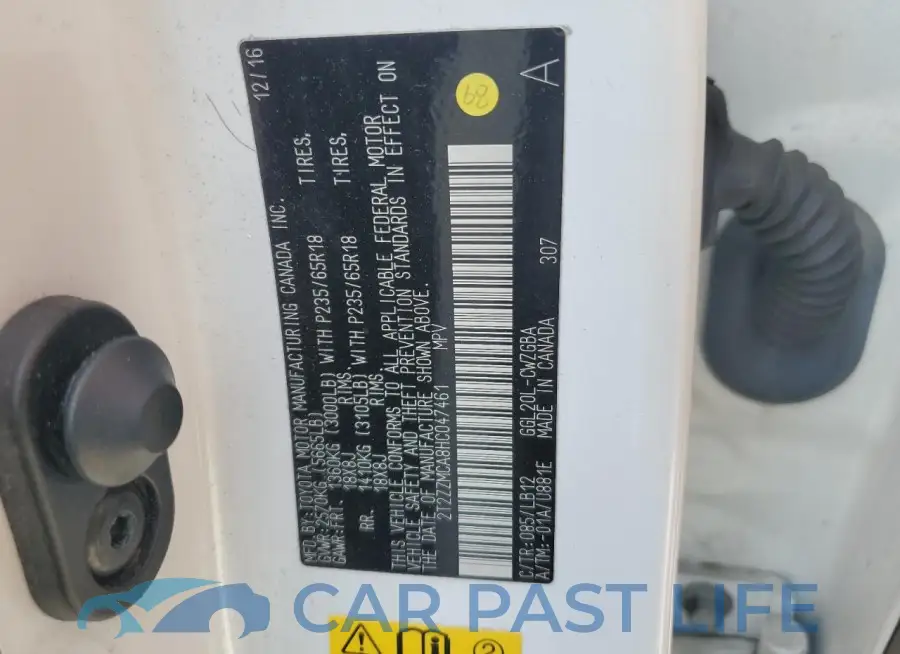 2T2ZZMCA8HC047461# 13