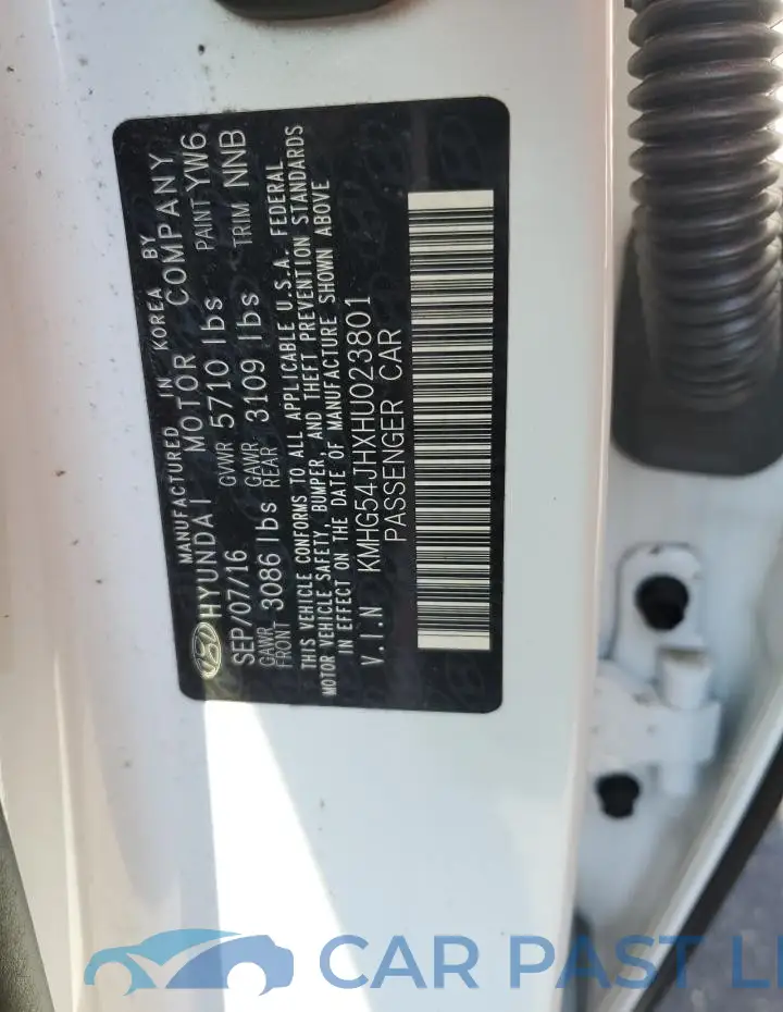 KMHG54JHXHU023801# 12