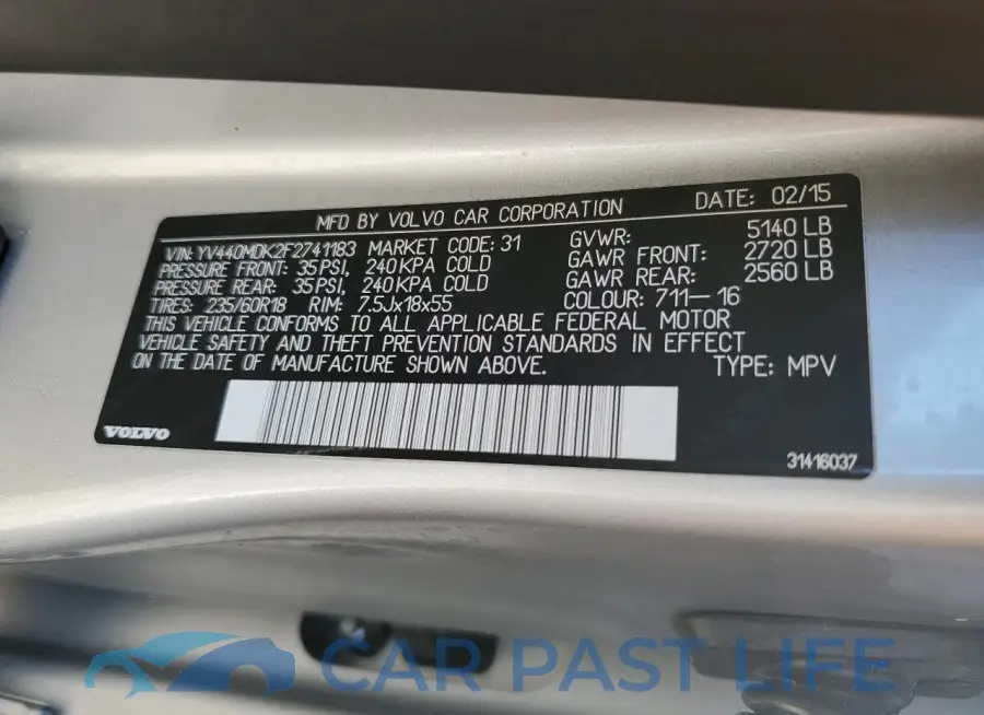 YV440MDK2F2741183# 13