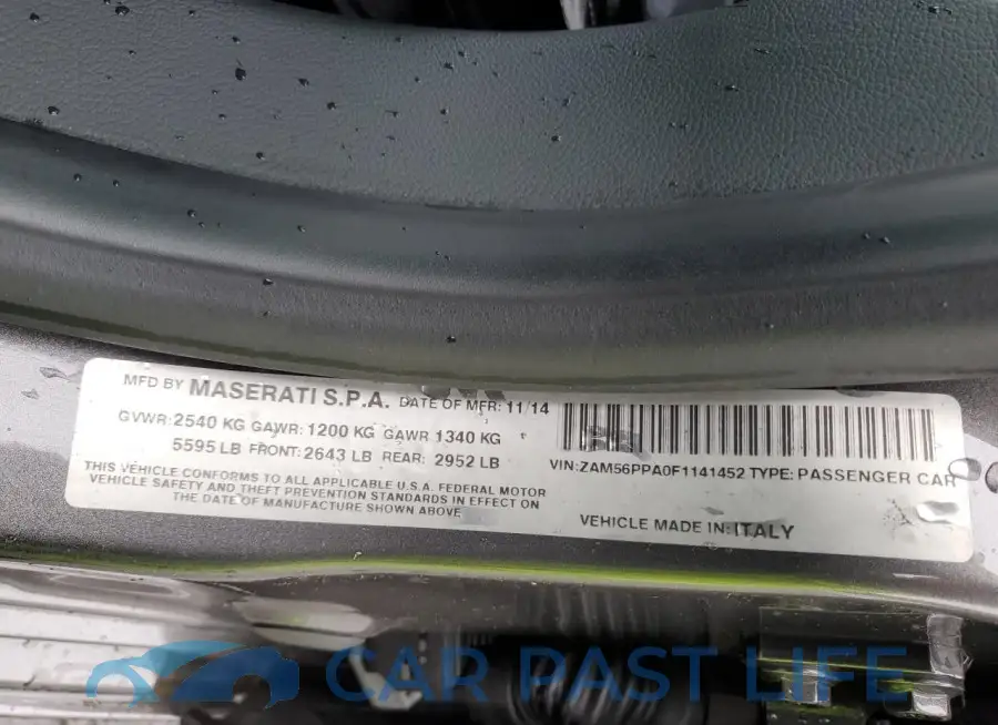 ZAM56PPA0F1141452# 12