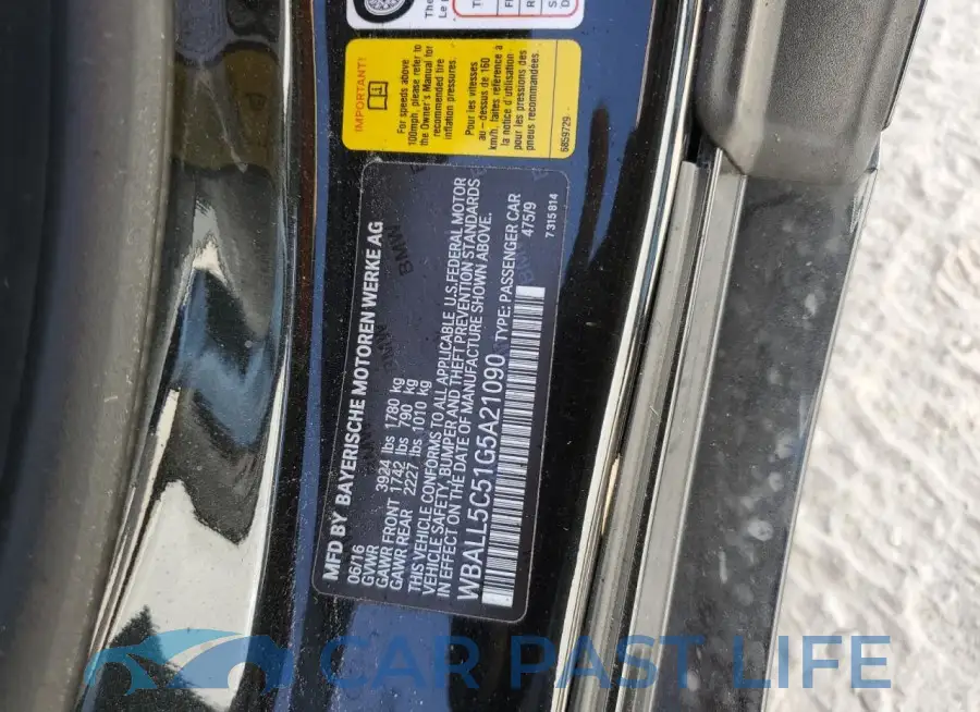 WBALL5C51G5A21090# 13