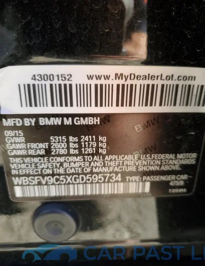 WBSFV9C5XGD595734# 12