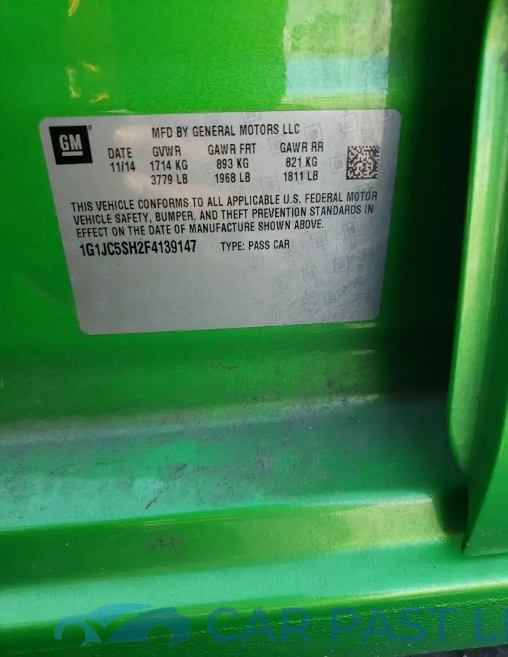 1G1JC5SH2F4139147# 12