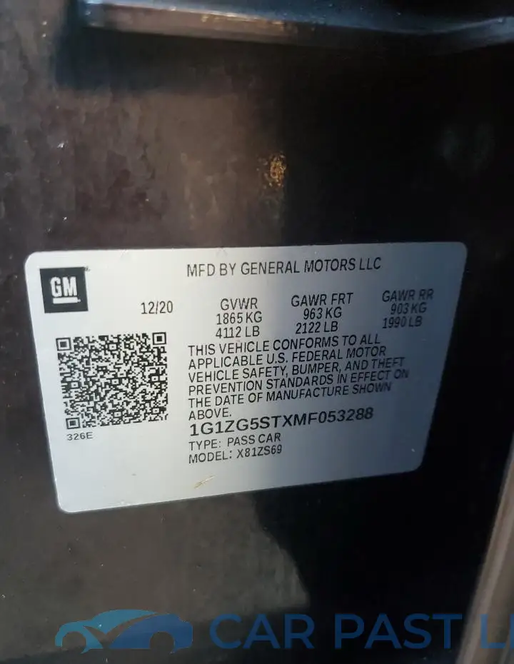 1G1ZG5STXMF053288# 13