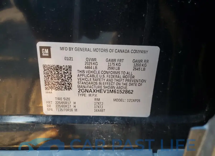 2GNAXHEV1M6152862# 13