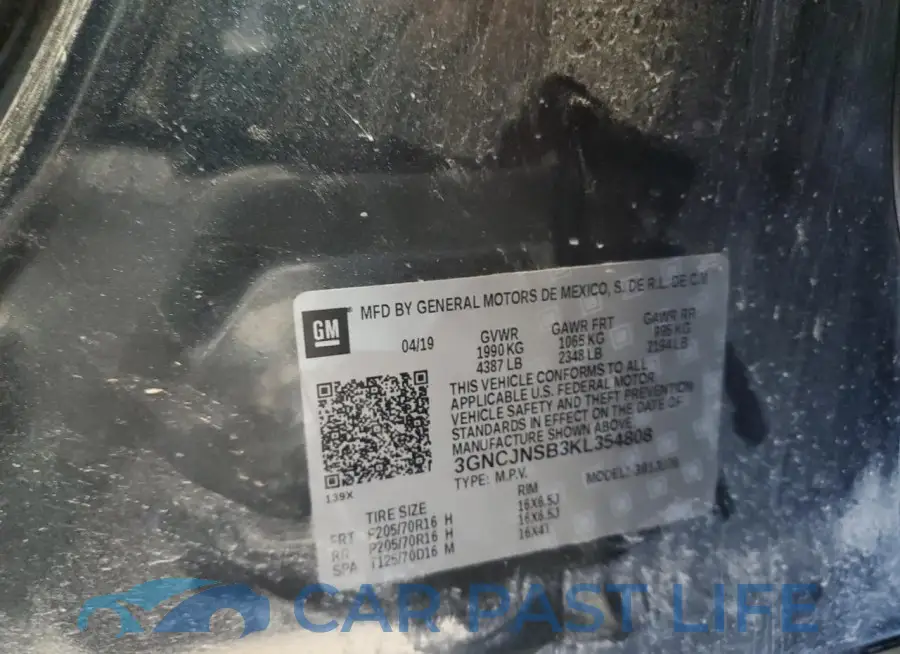 3GNCJNSB3KL354808# 12