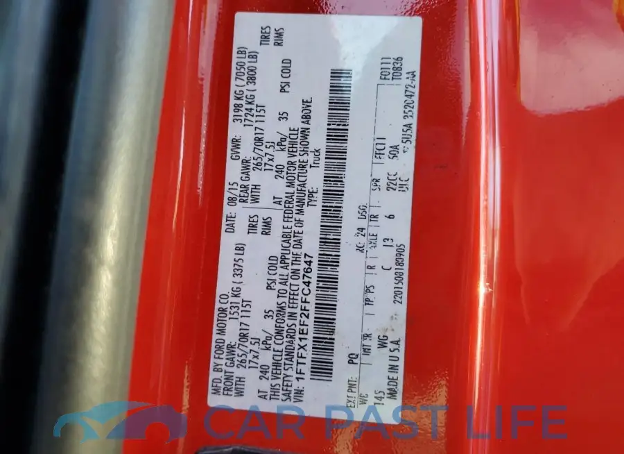 1FTFX1EF2FFC47647# 13