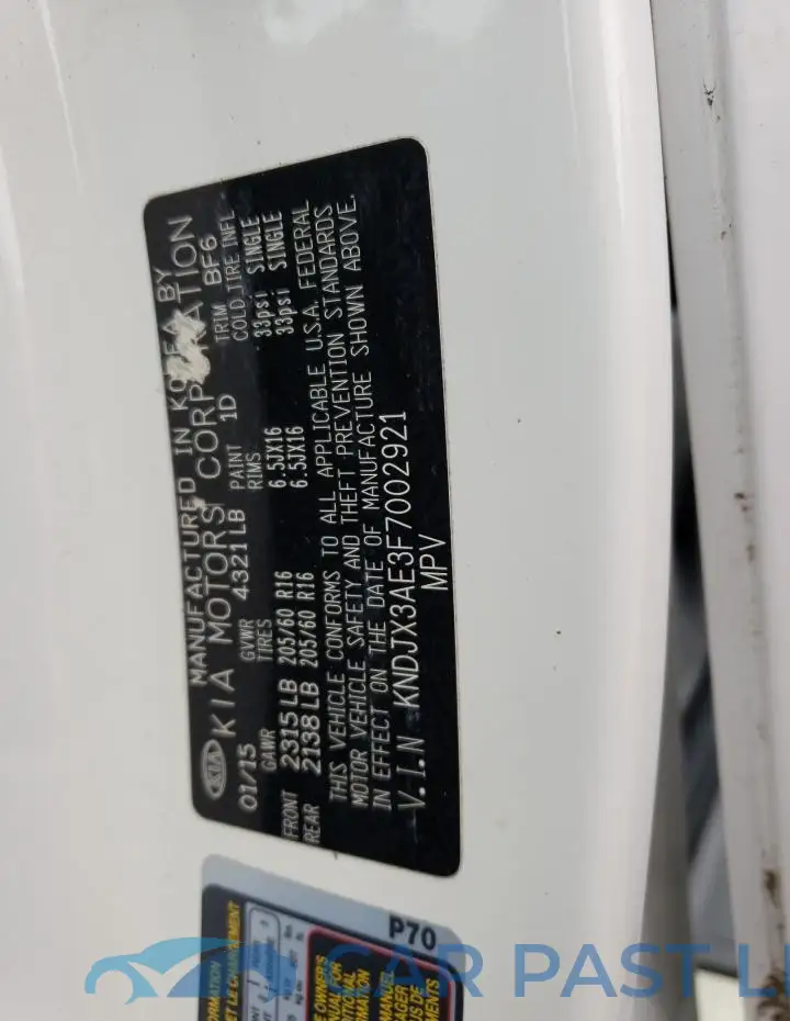 KNDJX3AE3F7002921# 12
